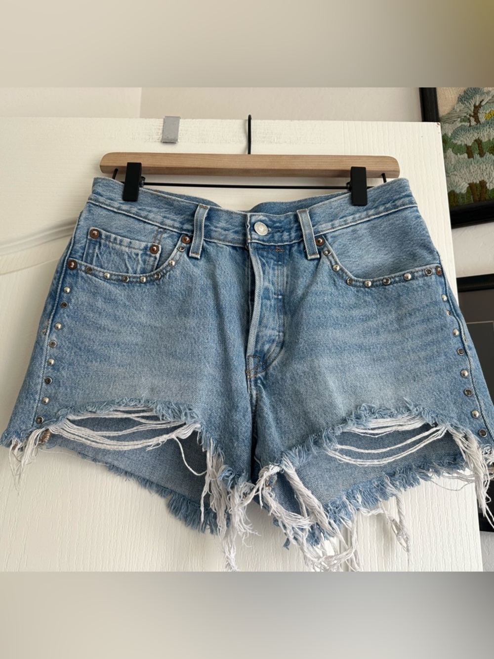 Levi’s Studded Cut Offs. Size: 27. Great condition